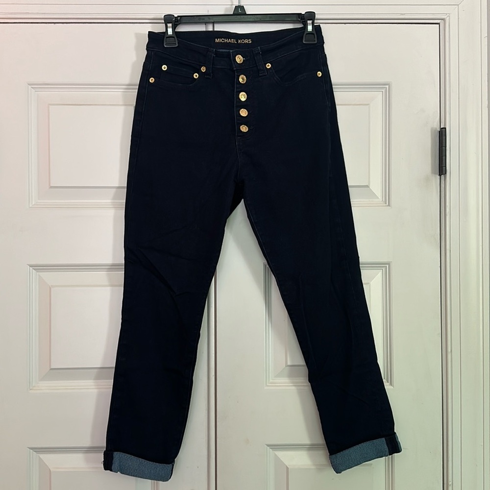 Michel Kors button fly jeans size 6